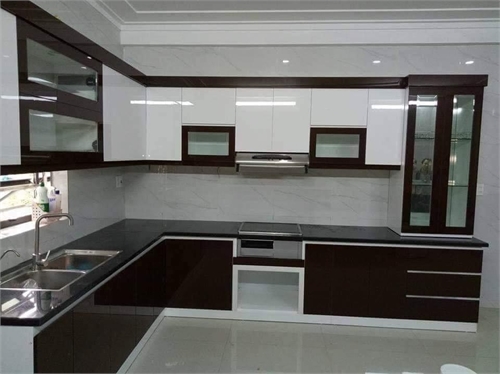 Tủ Bếp Chữ L Gỗ Công Nghiệp TB82 Tủ Bếp Chữ L Gỗ Công Nghiệp TB82